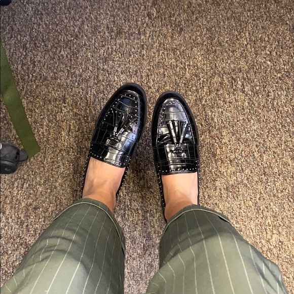 ZARA crocodile print loafers - Picture 2 of 6